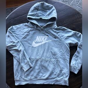 Nike Women’s Light Green Hoodie. Size 8.